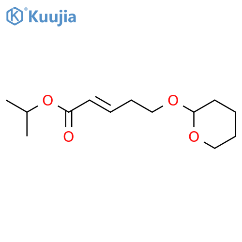 2-Pentenoic acid, 5-[(tetrahydro-2H-pyran-2-yl)oxy]-, 1-methylethyl ester structure