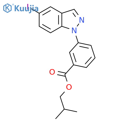 Isobutyl 3-(5-iodo-1H-indazol-1-yl)benzoate structure