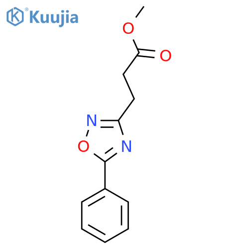 Methyl 3-(5-phenyl-1,2,4-oxadiazol-3-yl)propanoate structure