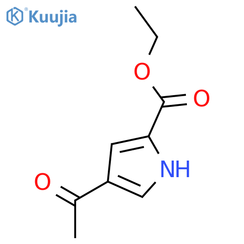 Ethyl 4-acetyl-1H-pyrrole-2-carboxylate structure