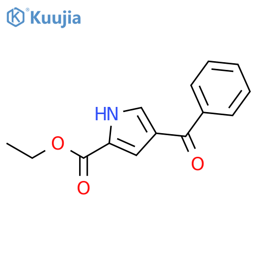 1H-Pyrrole-2-carboxylic acid, 4-benzoyl-, ethyl ester structure