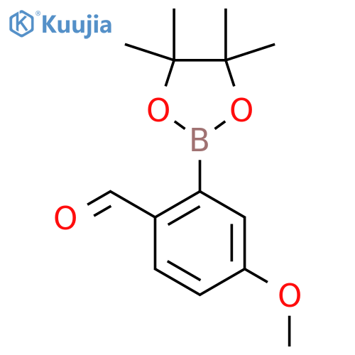 4-Methoxy-2-(4,4,5,5-tetramethyl-1,3,2-dioxaborolan-2-yl)benzaldehyde structure