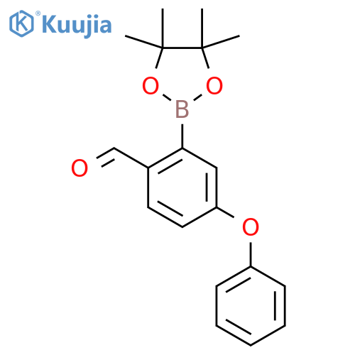 4-Phenoxy-2-(4,4,5,5-tetramethyl-1,3,2-dioxaborolan-2-yl)benzaldehyde structure
