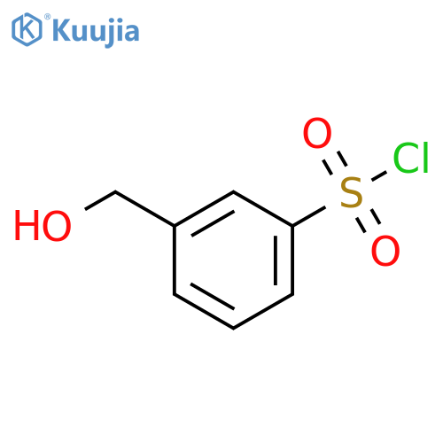 3-(hydroxymethyl)benzene-1-sulfonyl chloride structure