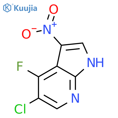 5-chloro-4-fluoro-3-nitro-1H-Pyrrolo[2,3-b]pyridine structure