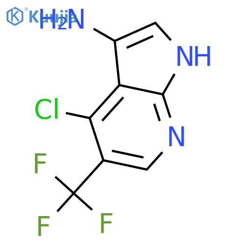1H-Pyrrolo[2,3-b]pyridin-3-amine, 4-chloro-5-(trifluoromethyl)- structure