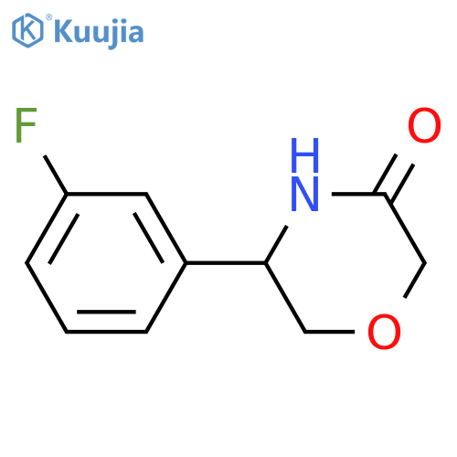3-Morpholinone, 5-(3-fluorophenyl)- structure