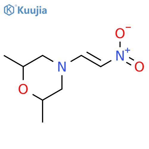Morpholine, 2,6-dimethyl-4-(2-nitroethenyl)- structure