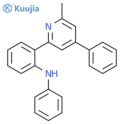 Benzenamine, 2-(6-methyl-4-phenyl-2-pyridinyl)-N-phenyl- structure