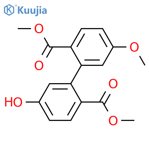5,5'-Dihydroxy-2,2'-biphenyldicarboxylic acid; Mono-Me ether, di-Me ester structure