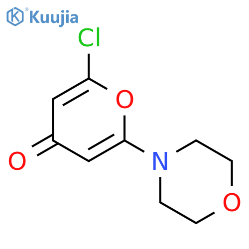 2-Chloro-6-morpholinopyran-4-one (>90%) structure