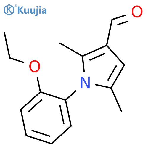 1H-Pyrrole-3-carboxaldehyde, 1-(2-ethoxyphenyl)-2,5-dimethyl- structure