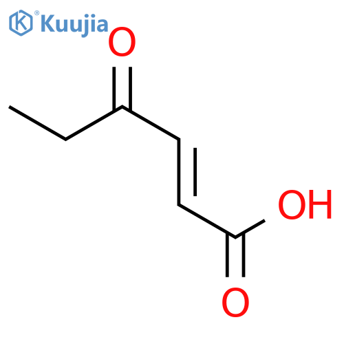 2-Hexenoic acid, 4-oxo-, (E)- structure