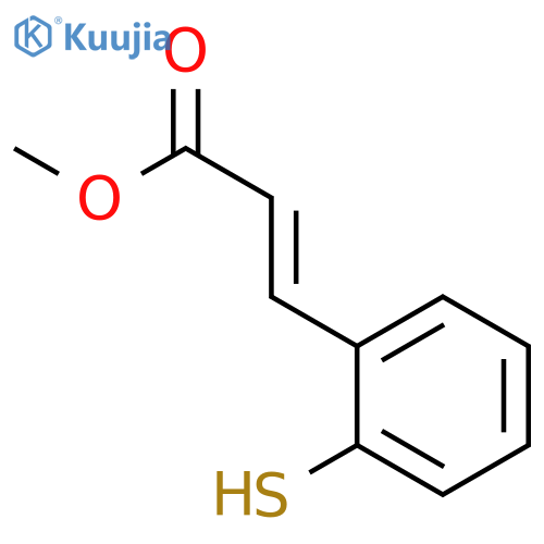 2-Propenoic acid, 3-(2-mercaptophenyl)-, methyl ester, (E)- structure