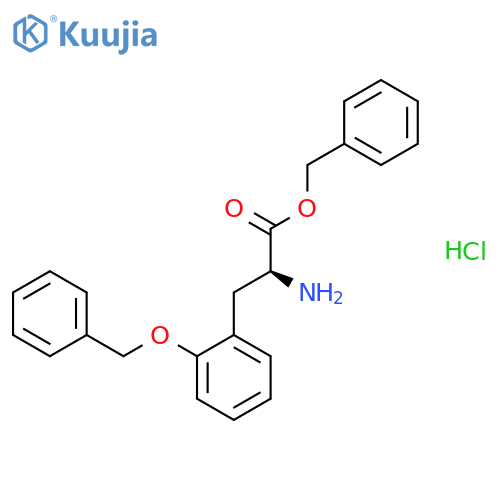 L-Phenylalanine, 2-(phenylmethoxy)-, phenylmethyl ester, hydrochloride structure