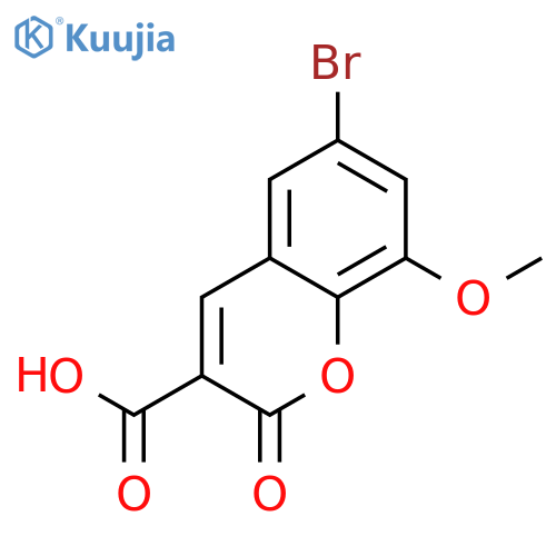 6-Bromo-8-methoxy-2-oxo-2H-chromene-3-carboxylic acid structure