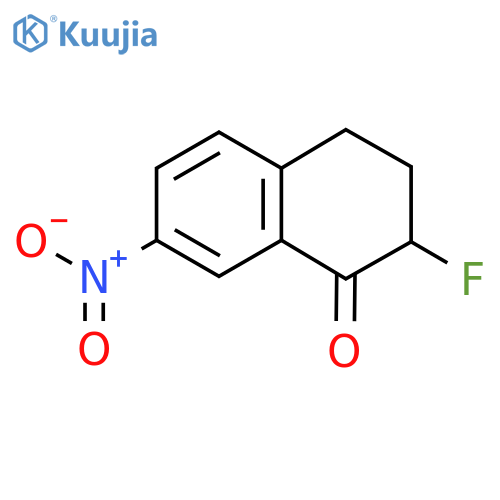 2-fluoro-7-nitro-1,2,3,4-tetrahydronaphthalen-1-one structure