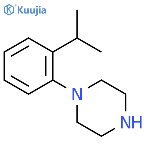 1-2-(propan-2-yl)phenylpiperazine structure