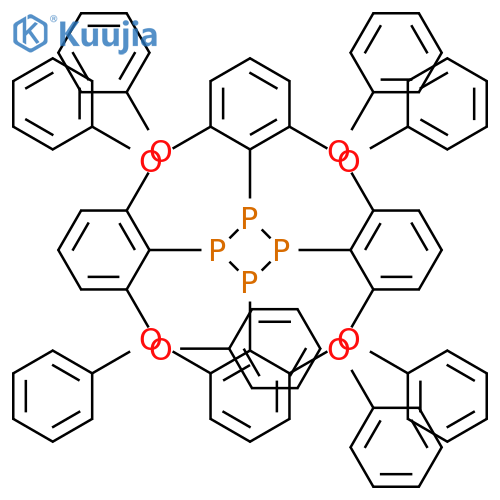 Tetraphosphetane, tetrakis(2,6-diphenoxyphenyl)- structure