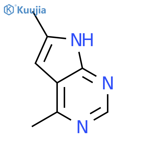 7H-Pyrrolo[2,3-d]pyrimidine,4,6-dimethyl- structure