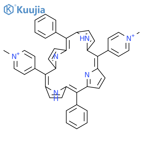 Pyridinium,4,4'-(10,20-diphenyl-21H,23H-porphine-5,15-diyl)bis[1-methyl- structure