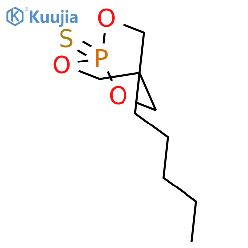 2,6,7-Trioxa-1-phosphabicyclo[2.2.2]octane, 4-pentyl-, 1-sulfide structure