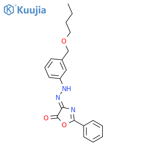 4,5-Oxazoledione, 2-phenyl-, 4-[[3-(butoxymethyl)phenyl]hydrazone] structure