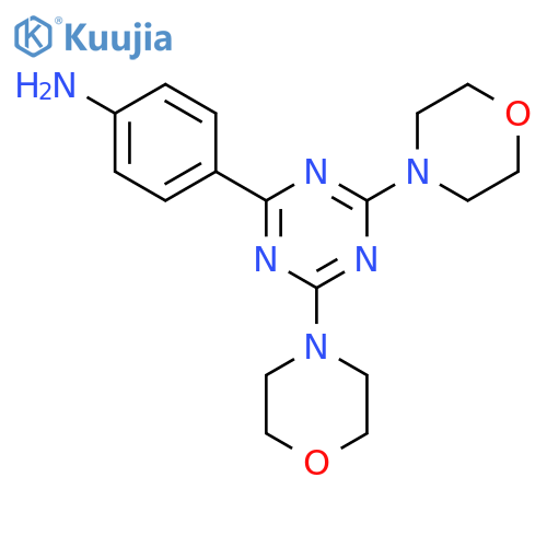 4-(4,6-Dimorpholino-1,3,5-triazin-2-yl)aniline structure