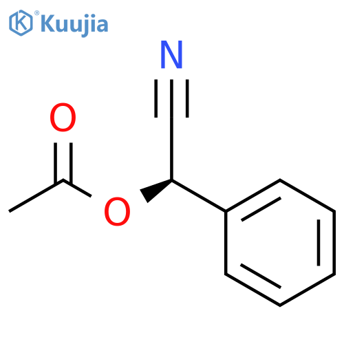 Benzeneacetonitrile, a-(acetyloxy)-, (aR)- structure