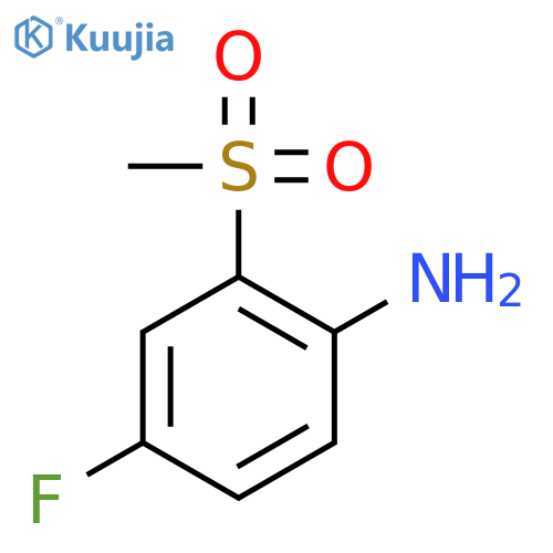 4-fluoro-2-methylsulfonyl-aniline structure