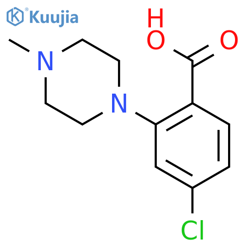 4-Chloro-2-(4-methyl-1-piperazinyl)benzoic Acid structure