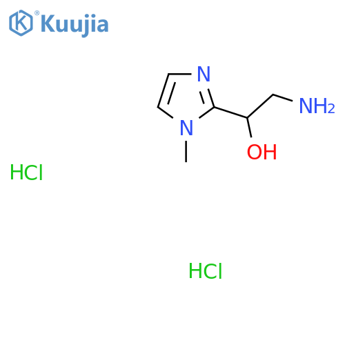 2-Amino-1-(1-methyl-1H-imidazol-2-yl)ethanol dihydrochloride structure