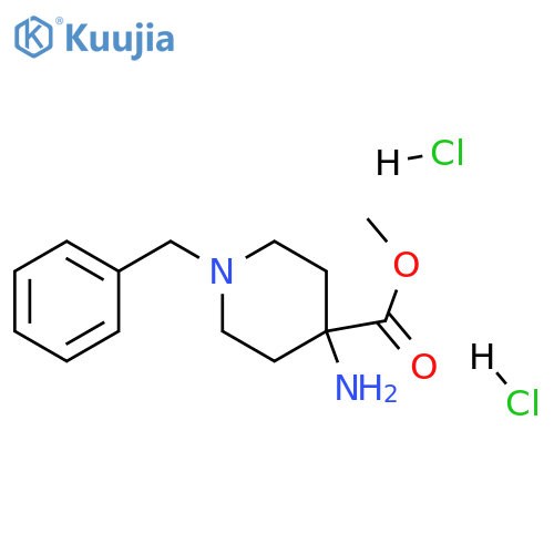 1-Benzyl-4-Amino-4-methoxycarbonylpiperidine dihydrochloride structure