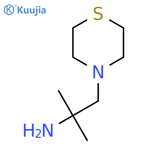 2-Methyl-1-(thiomorpholin-4-yl)propan-2-amine structure