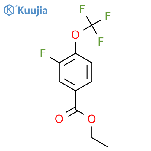 3-Fluoro-4-(trifluoromethoxy)benzoic Acid Ethyl Ester structure