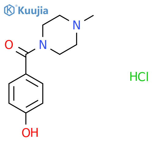 4-(4-methylpiperazine-1-carbonyl)phenol hydrochloride structure