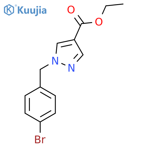 1-(4-Bromo-benzyl)-1H-pyrazole-4-carboxylic acid ethyl ester structure