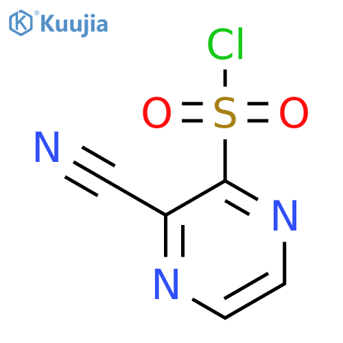 3-cyanopyrazine-2-sulfonyl chloride structure