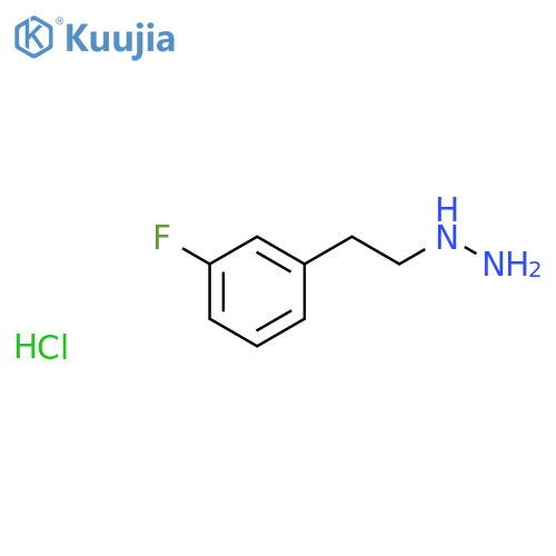 2-(3-fluorophenyl)ethylhydrazine hydrochloride structure