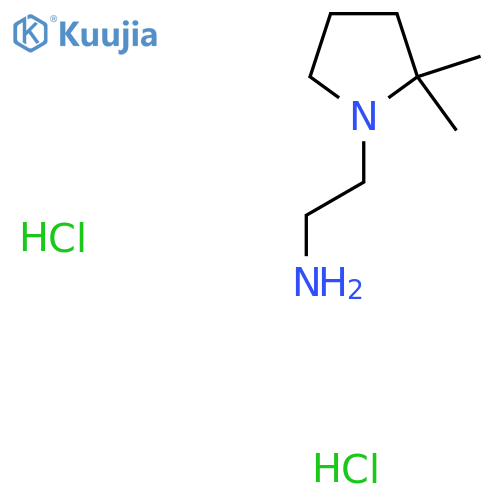 2-(2,2-Dimethylpyrrolidin-1-yl)ethan-1-amine dihydrochloride structure