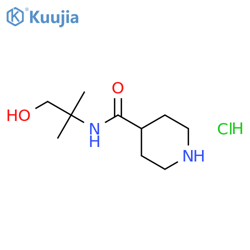 N-(2-Hydroxy-1,1-dimethylethyl)-4-piperidinecarboxamide hydrochloride structure
