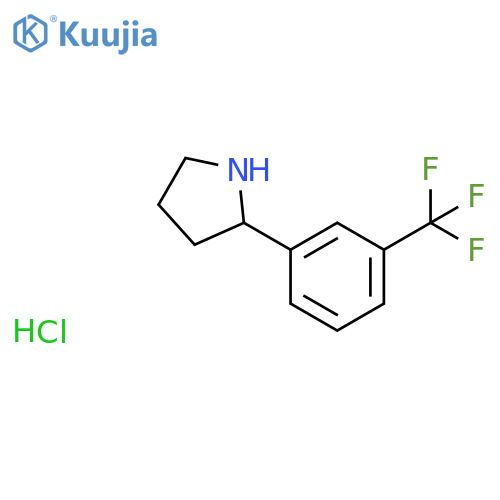 2-(3-(Trifluoromethyl)phenyl)pyrrolidine hydrochloride structure