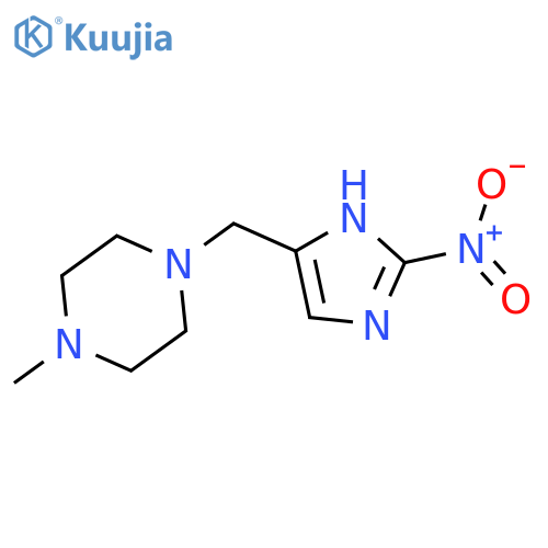 1-methyl-4-[(2-nitro-1H-imidazol-5-yl)methyl]-Piperazine structure