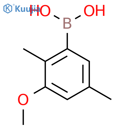 (3-Methoxy-2,5-dimethylphenyl)boronic acid structure