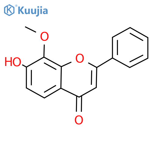7-Hydroxy-8-methoxyflavone structure