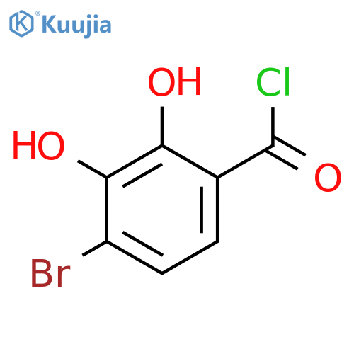 Benzoyl chloride, 4-bromo-2,3-dihydroxy- structure