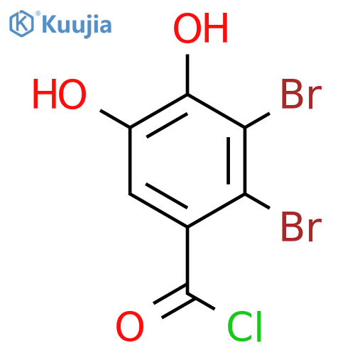 Benzoyl chloride, 2,3-dibromo-4,5-dihydroxy- structure
