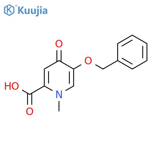 5-(benzyloxy)-1-methyl-4-oxo-1,4-dihydropyridine-2-carboxylic acid structure