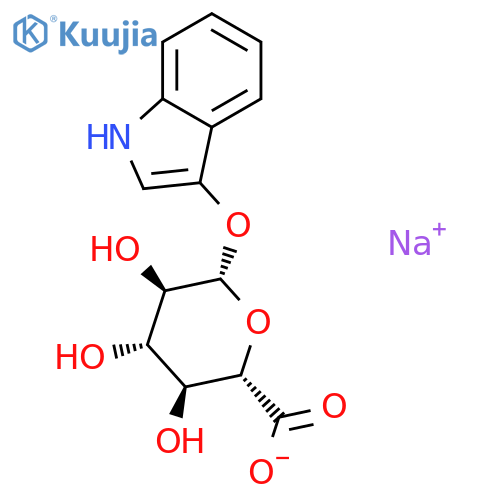 3-Indoxyl-beta-D-glucuronic Acid Sodium Salt structure
