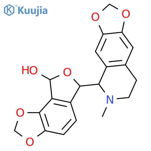 (6R,8S)-6-[(5S)-6-methyl-5,6,7,8-tetrahydro[1,3]dioxolo[4,5-g]isoquinolin-5-yl]-6,8-dihydrofuro[3,4-e][1,3]benzodioxol-8-ol structure